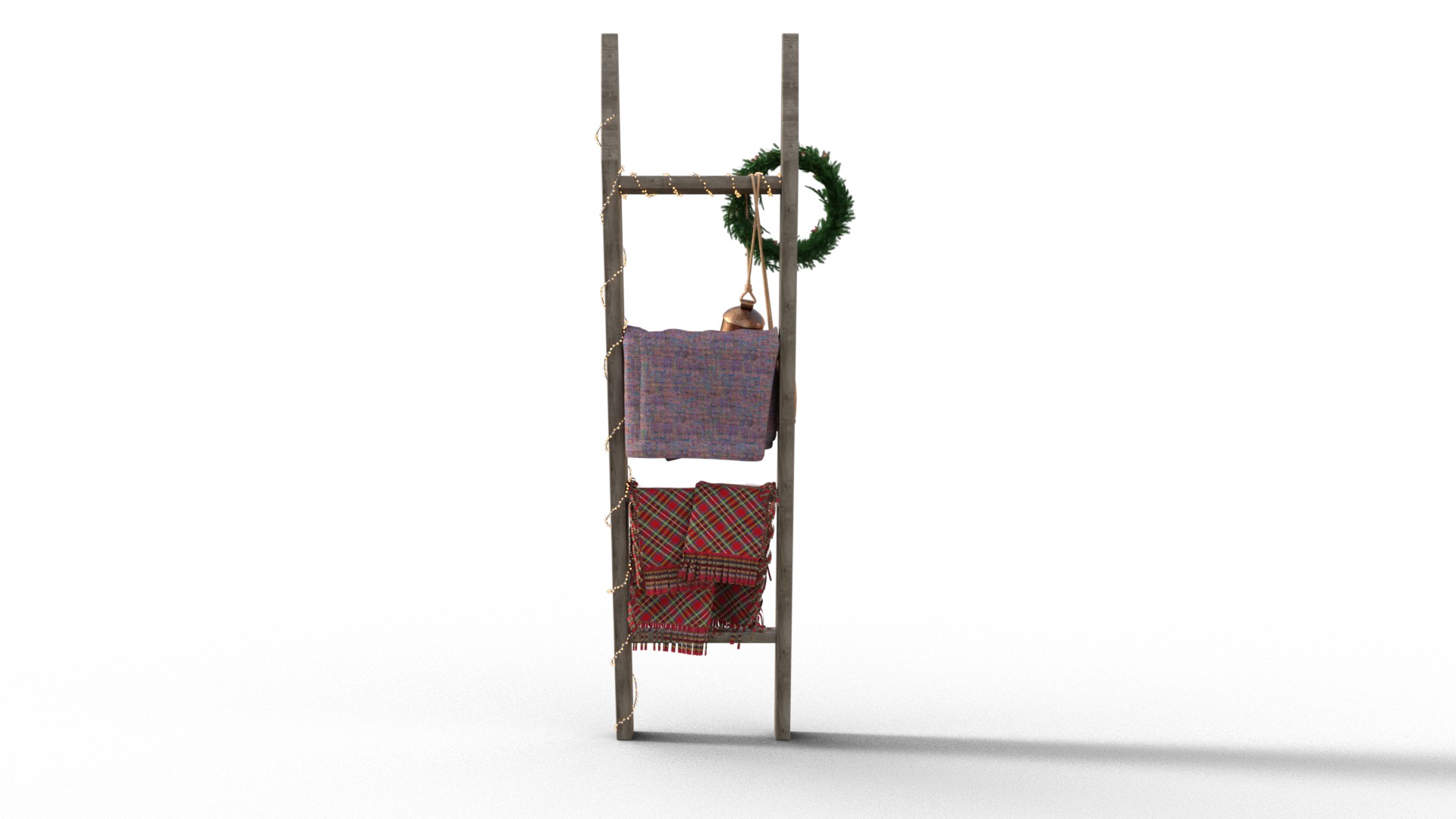 Christmas Ladder  Low-poly 3D model_4