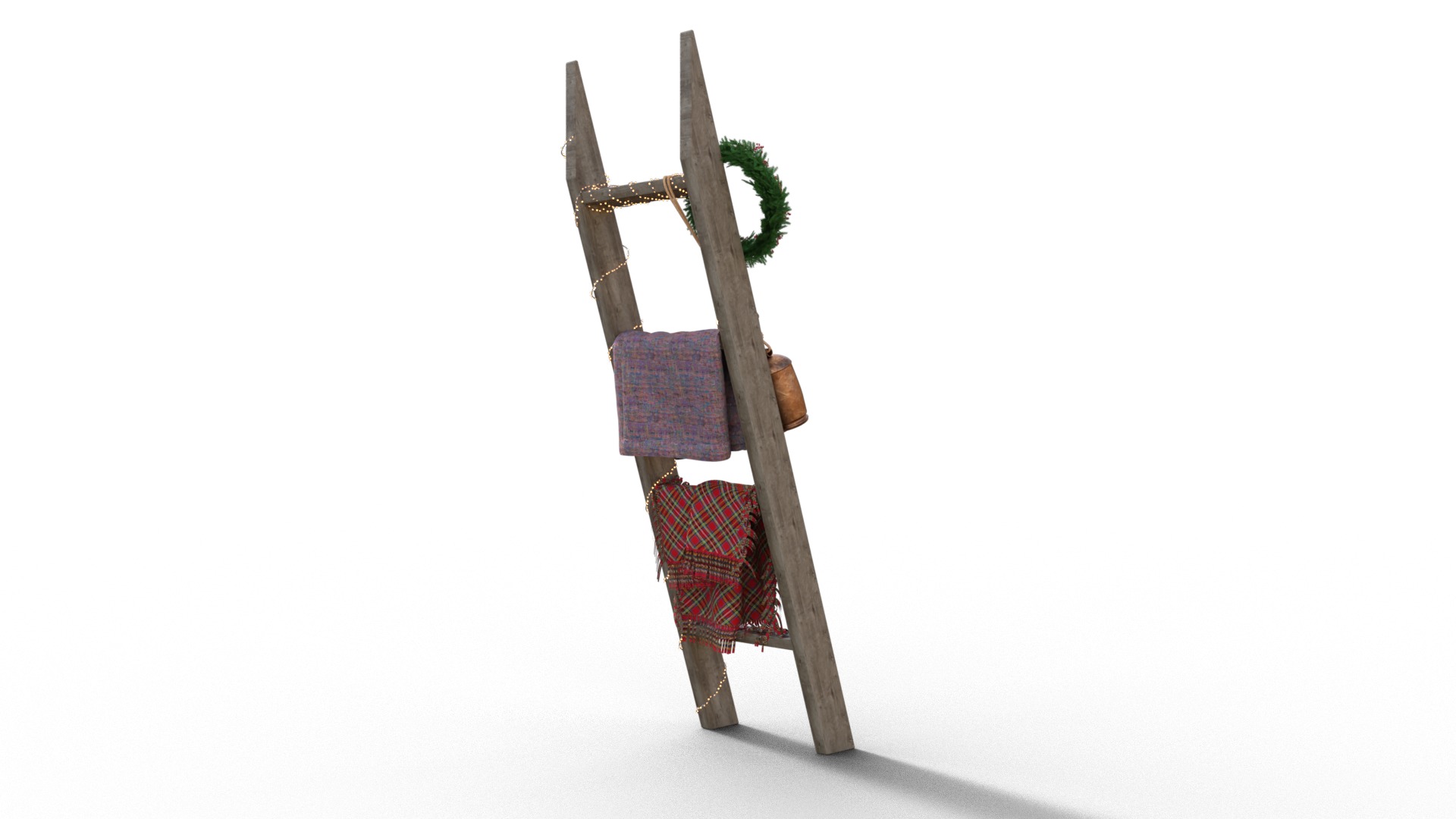 Christmas Ladder  Low-poly 3D model_5