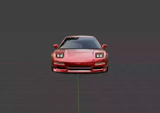 Animated Honda NSX 3D 3D model