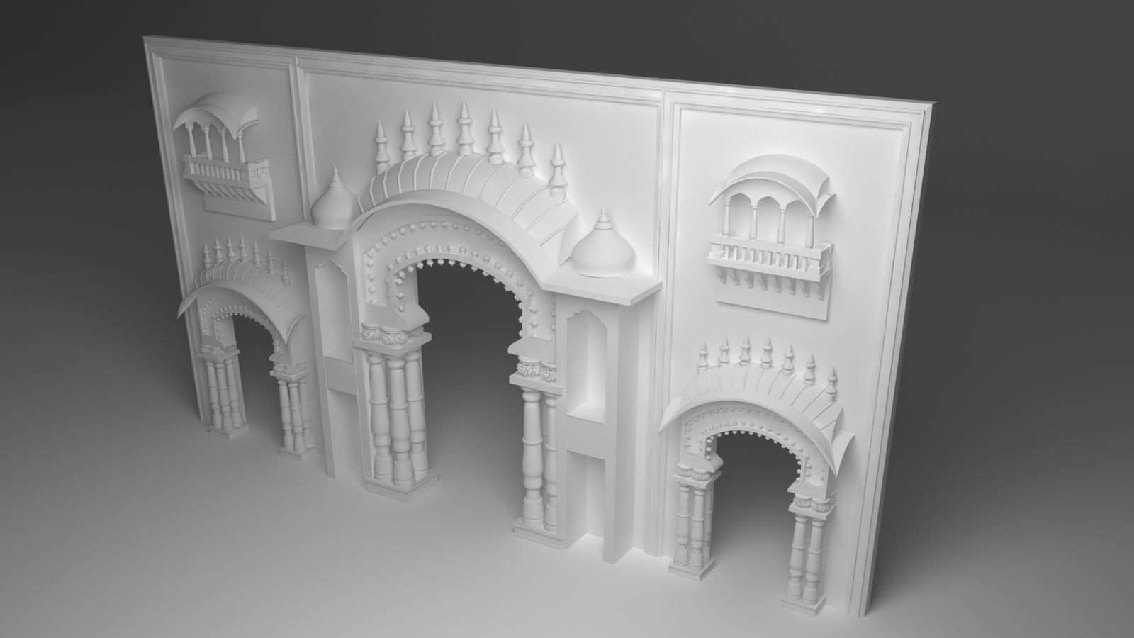 Indian Entry Gate 3D model_6