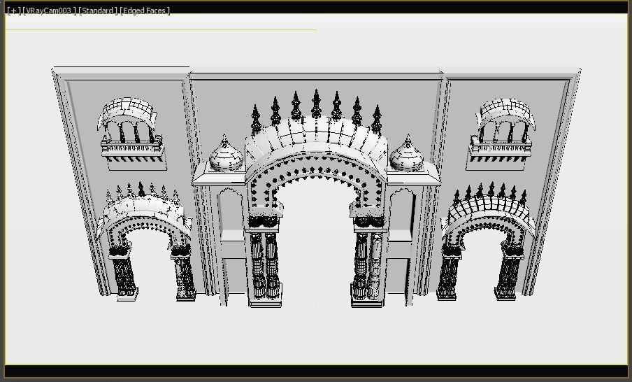 Indian Entry Gate 3D model_11