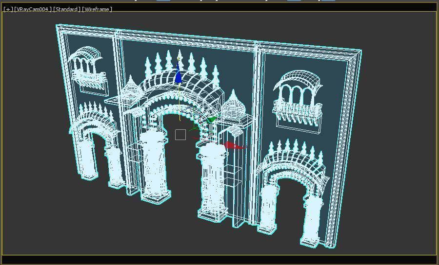 Indian Entry Gate 3D model_14