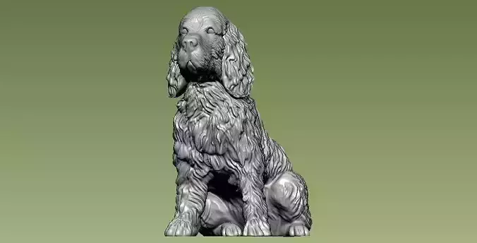  Yorkshire Terrier Dog - statue - 3D print