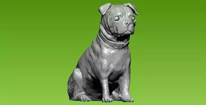 Bernard Dog - statue - 3D print