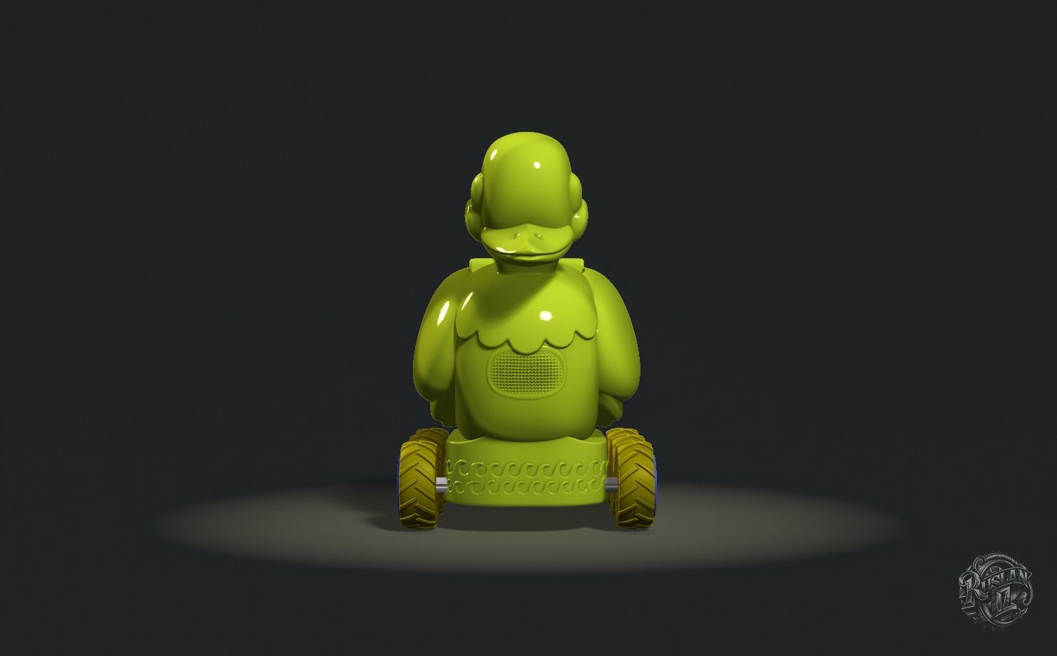 Yellow Duck  Penguins Vehicle 3D print model_5
