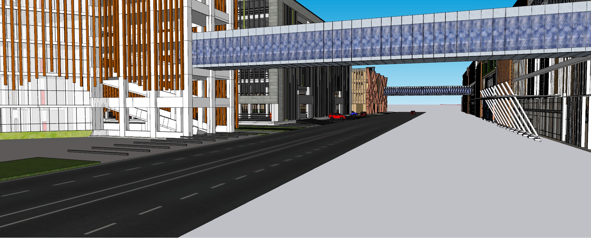 Modern hospital 3D model_11