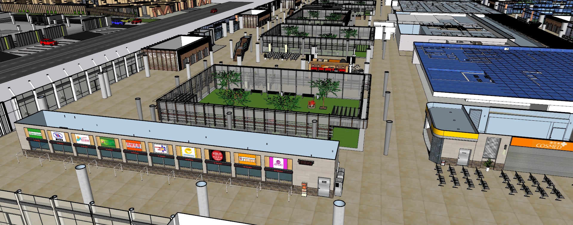 Modern hospital 3D model_40