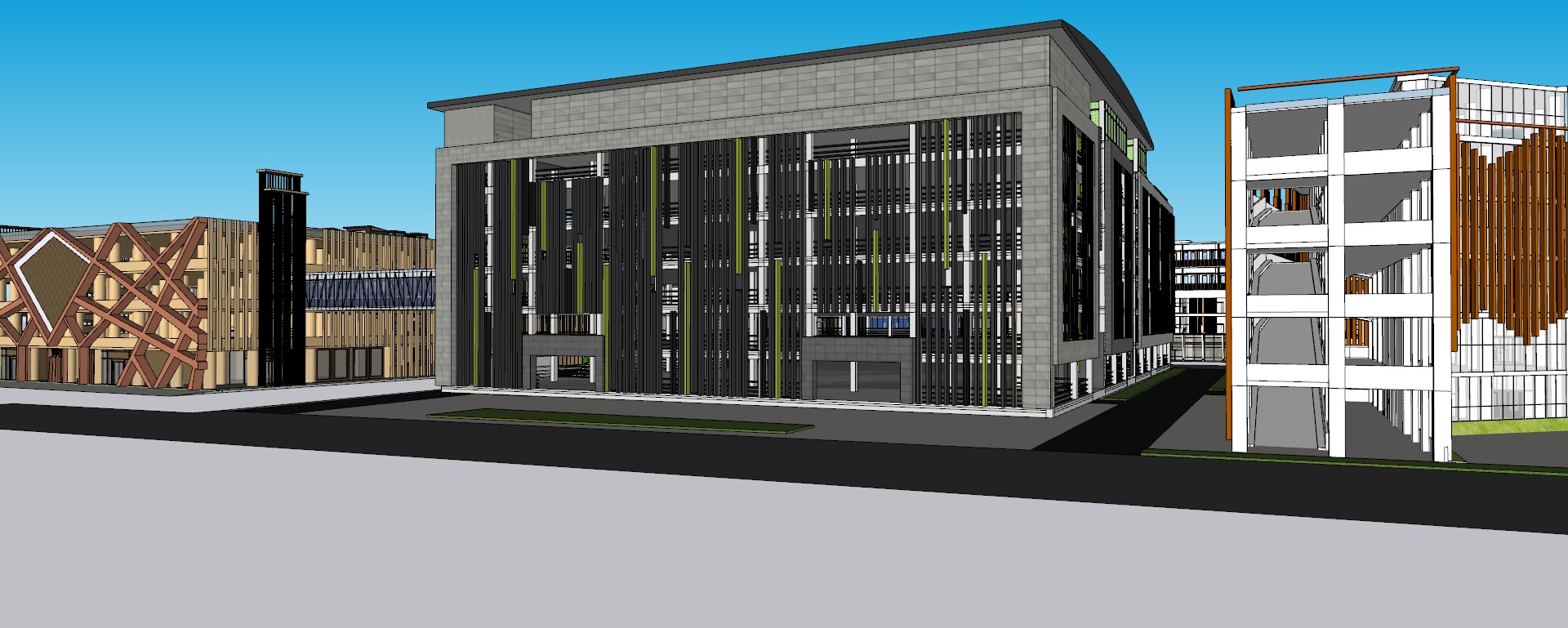 Modern hospital 3D model_13