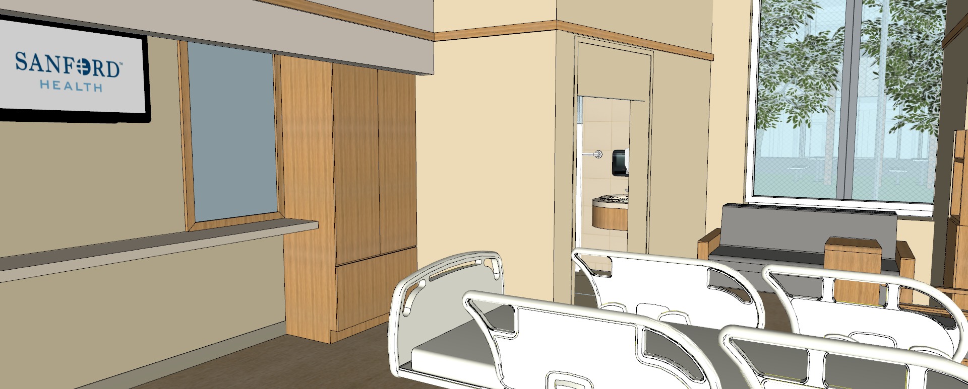 Modern hospital 3D model_95