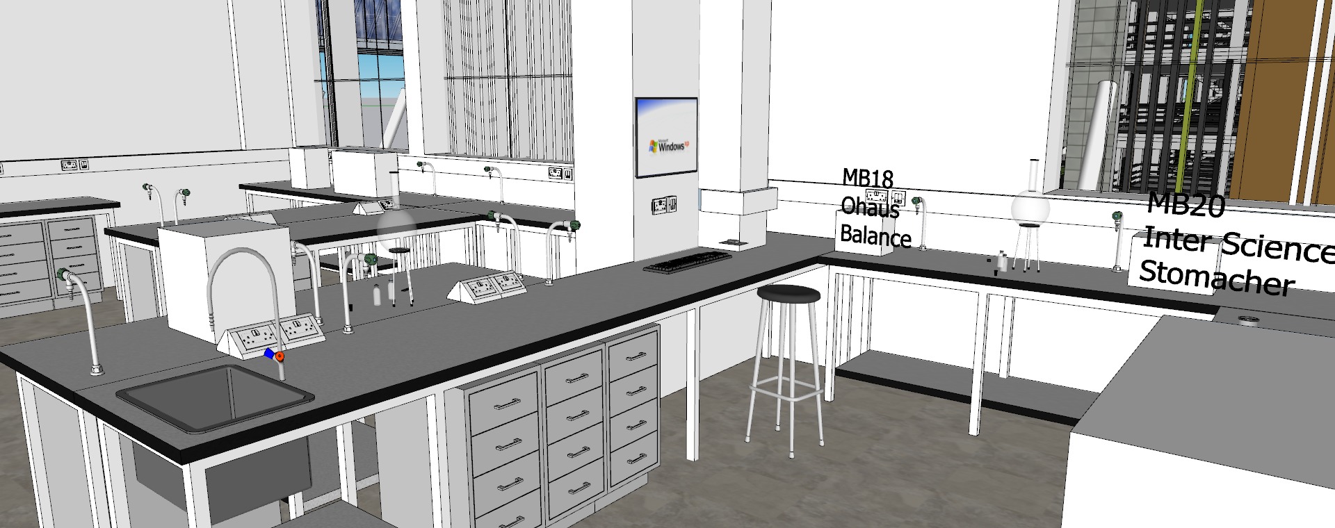 Modern hospital 3D model_62