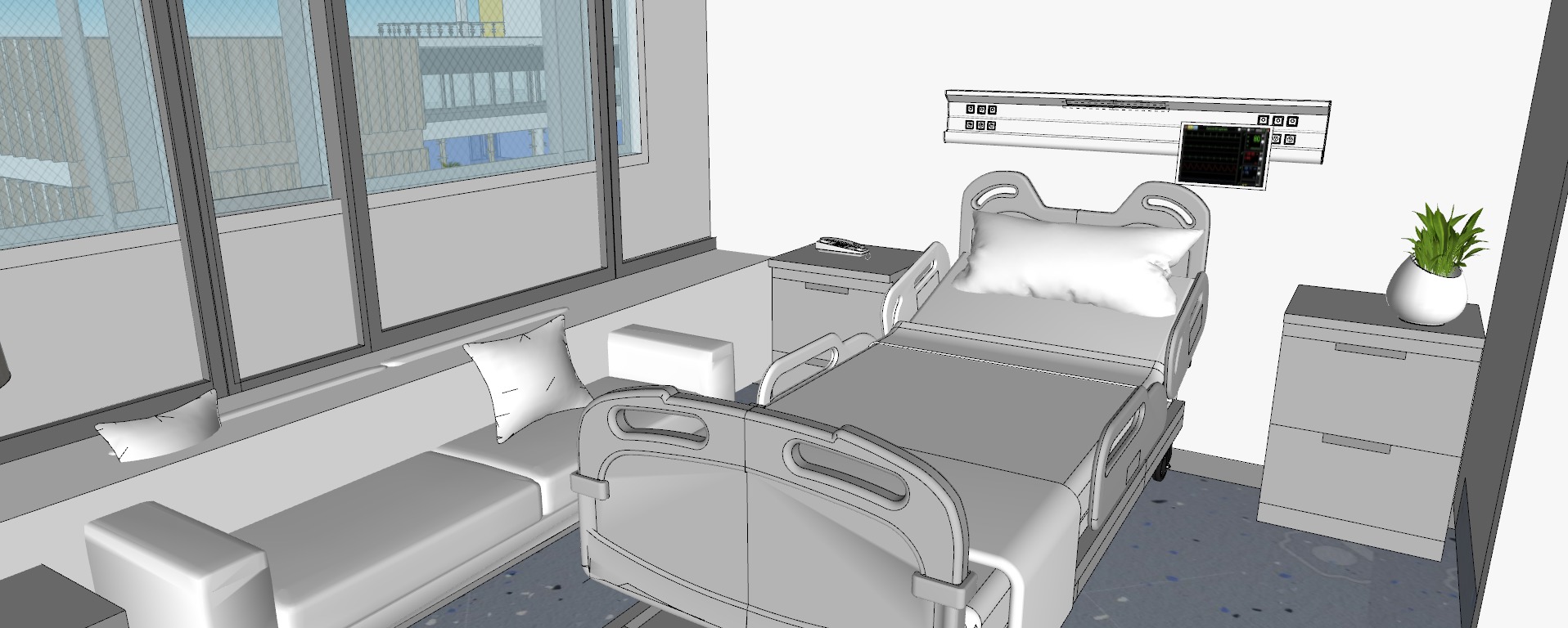 Modern hospital 3D model_94
