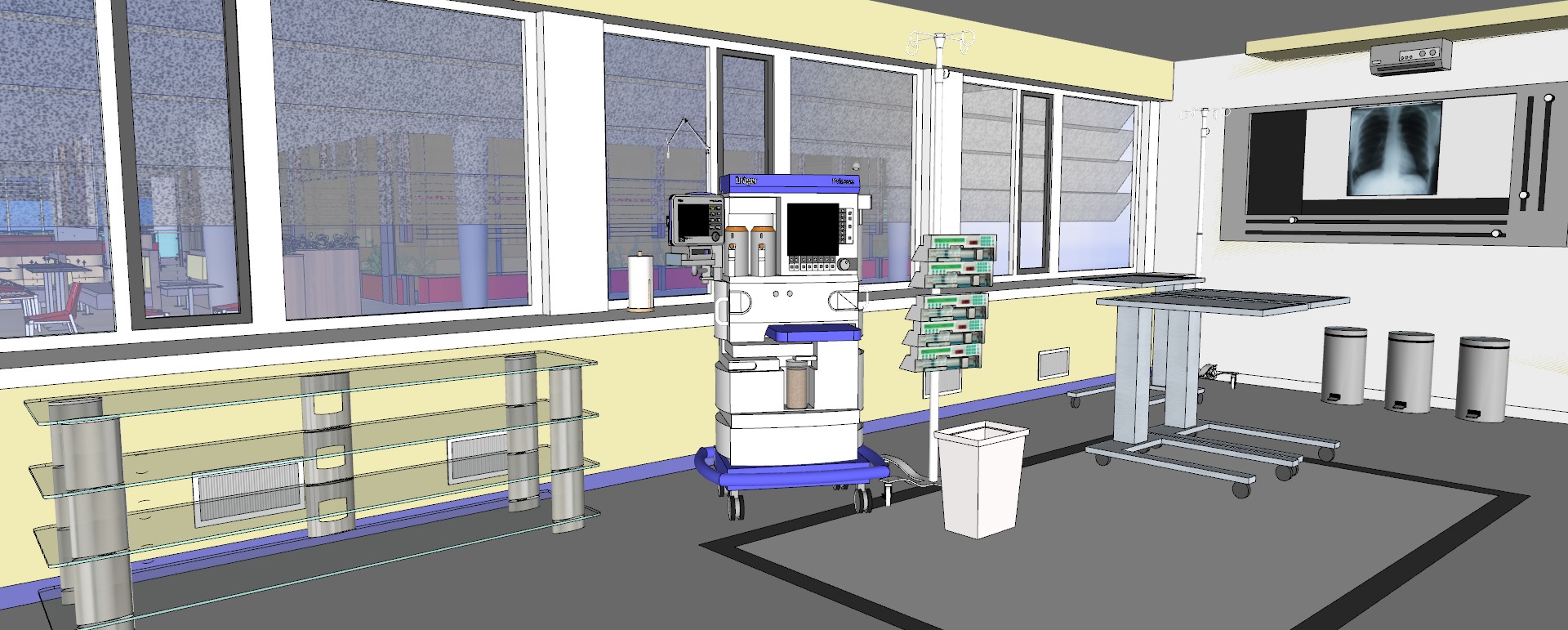 Modern hospital 3D model_68