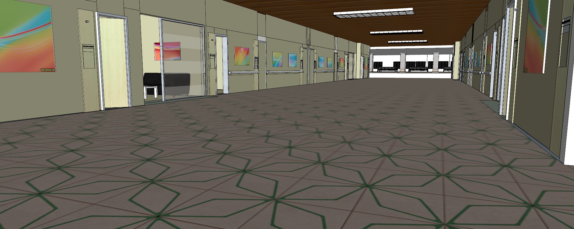 Modern hospital 3D model_80