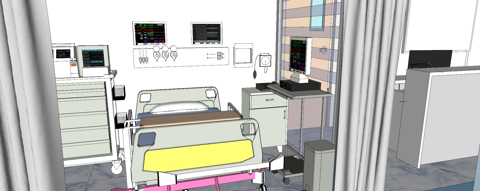 Modern hospital 3D model_49