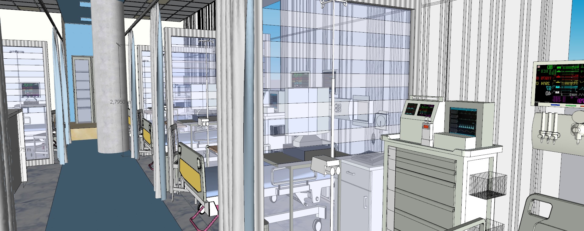 Modern hospital 3D model_48