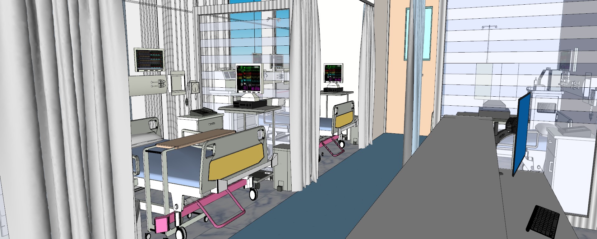 Modern hospital 3D model_47