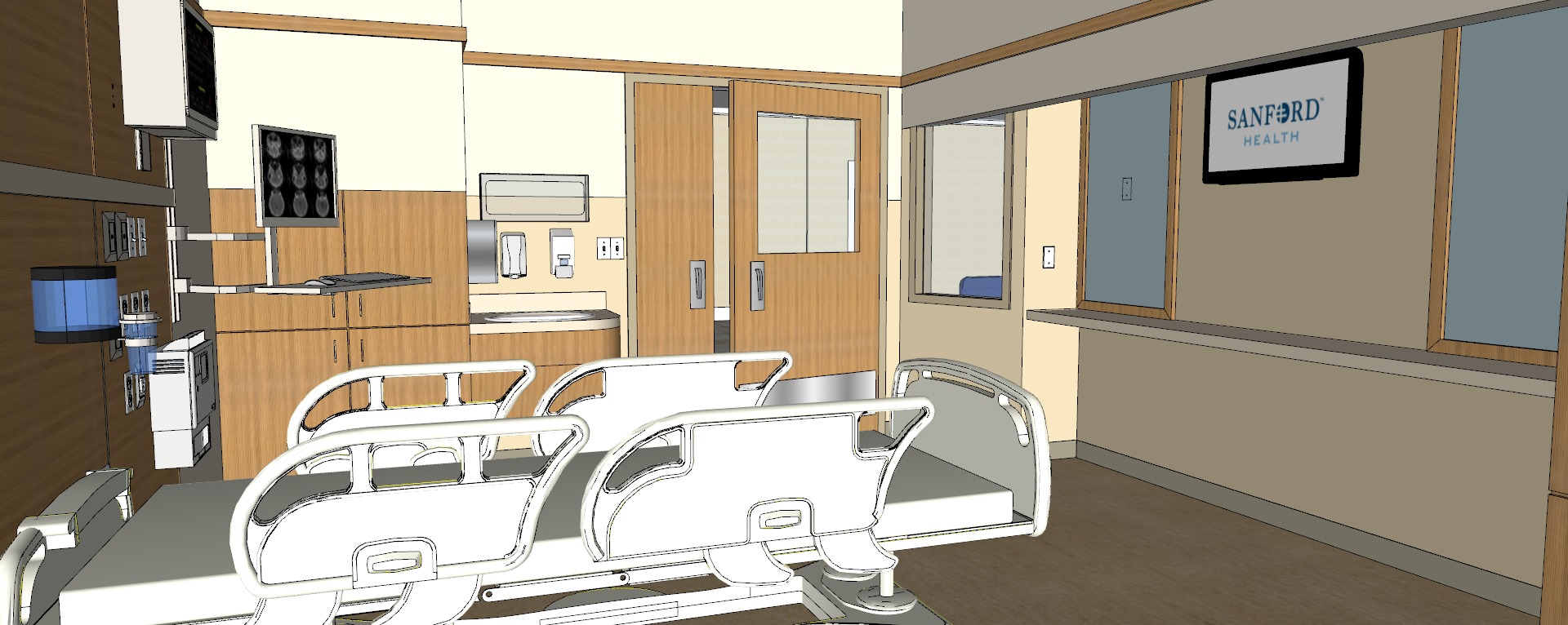 Modern hospital 3D model_96