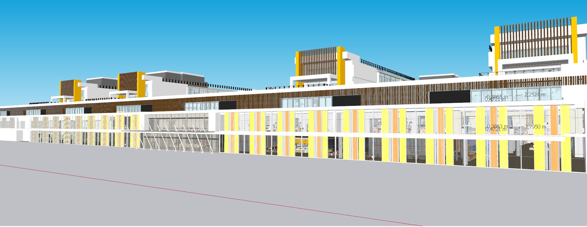 Modern hospital 3D model_8