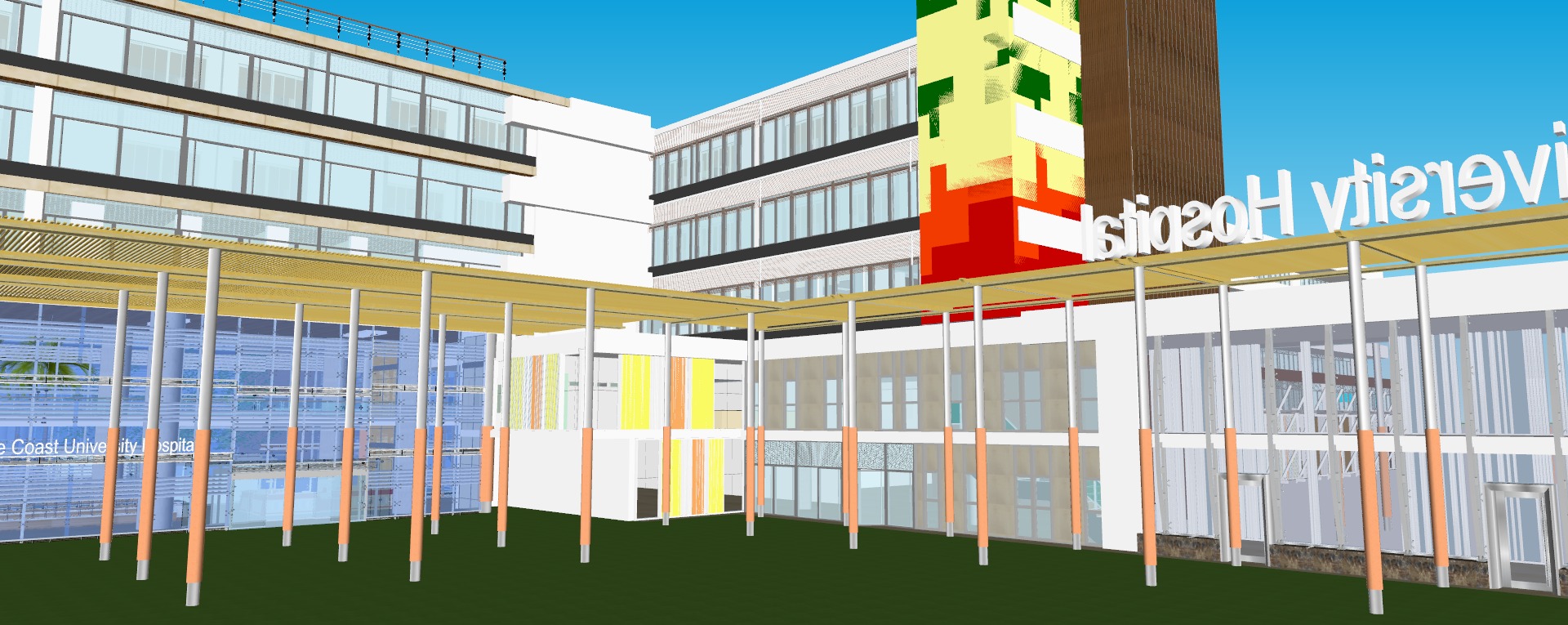 Modern hospital 3D model_18