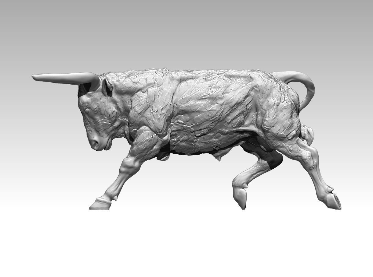 Modern Art Home Decor Abstract Bull  3D print model_1
