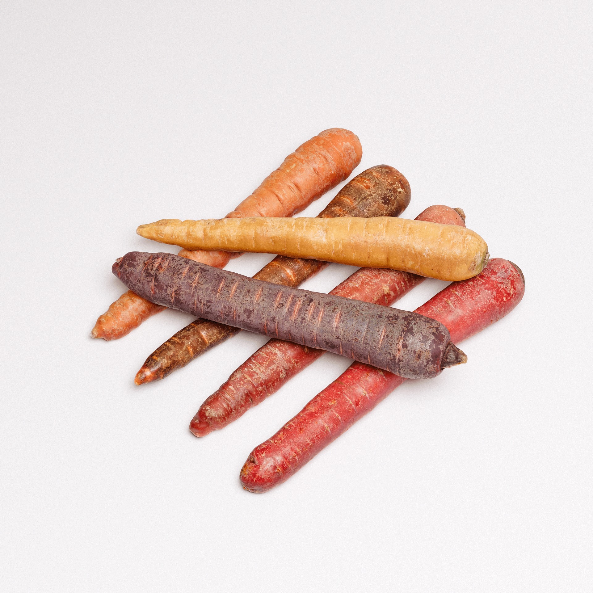 Carrots Set 01 Low-poly 3D model_3