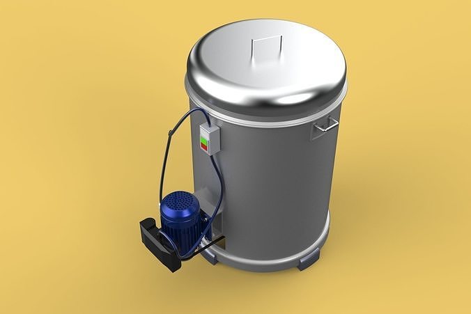FOOD SPINNER MACHINE OIL DRAIN DRAINER FILTER CENTRIFUGAL DRYER 3D model 7