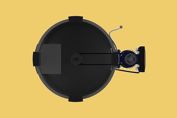 FOOD SPINNER MACHINE OIL DRAIN DRAINER FILTER CENTRIFUGAL DRYER 3D model 4