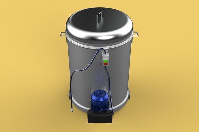 FOOD SPINNER MACHINE OIL DRAIN DRAINER FILTER CENTRIFUGAL DRYER 3D model 2