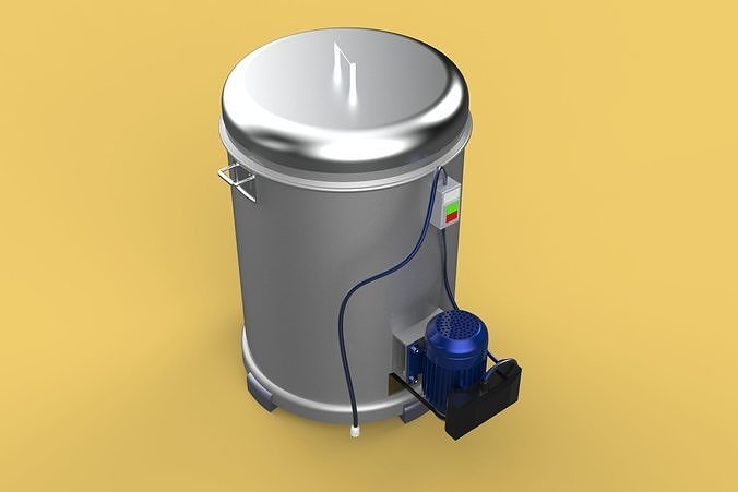 FOOD SPINNER MACHINE OIL DRAIN DRAINER FILTER CENTRIFUGAL DRYER 3D model 6