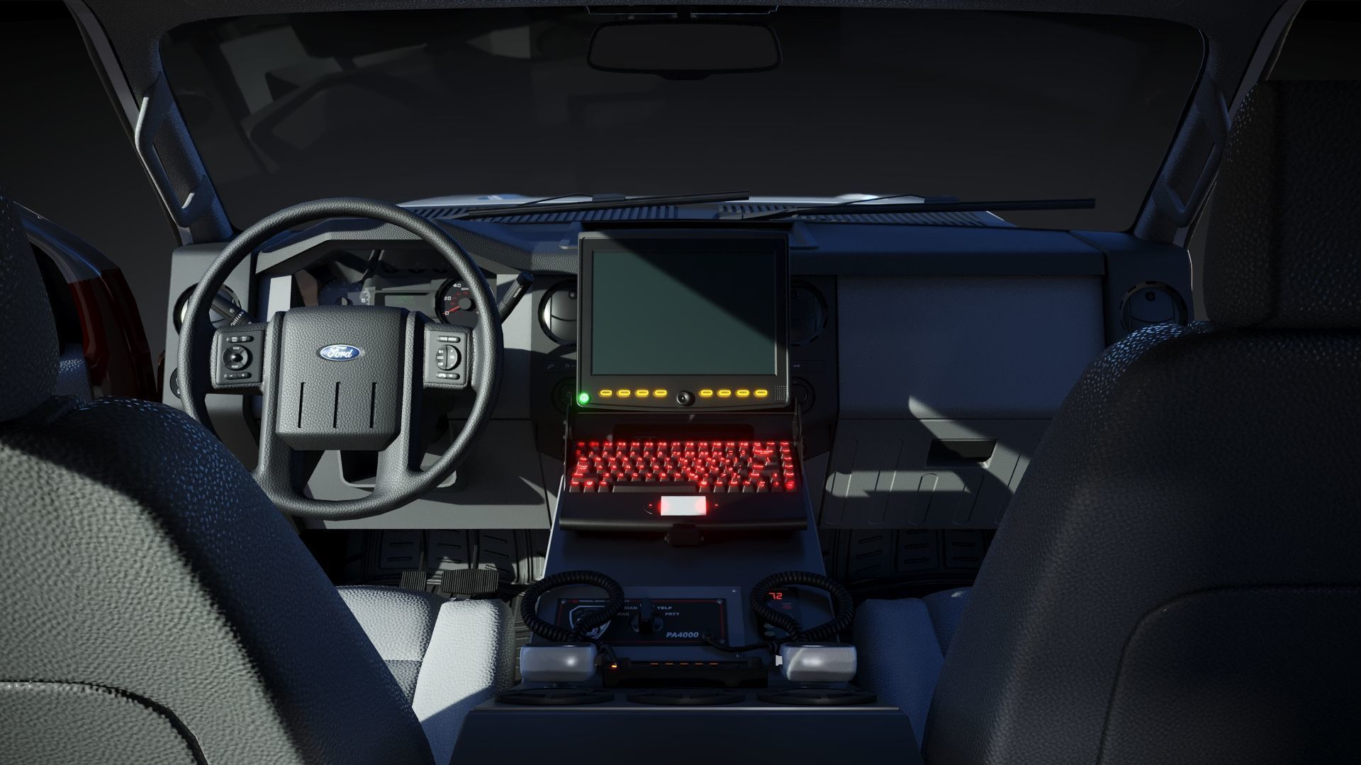 Ambulance EMS FDNY Low-poly 3D model_18