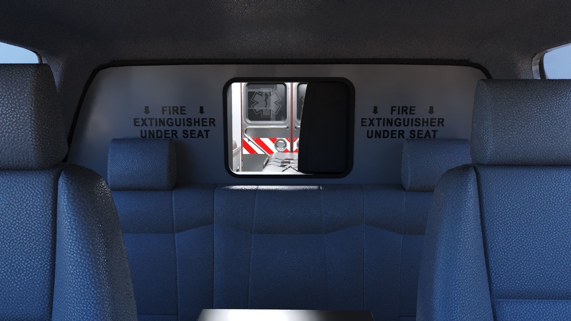 Ambulance EMS FDNY Low-poly 3D model_20