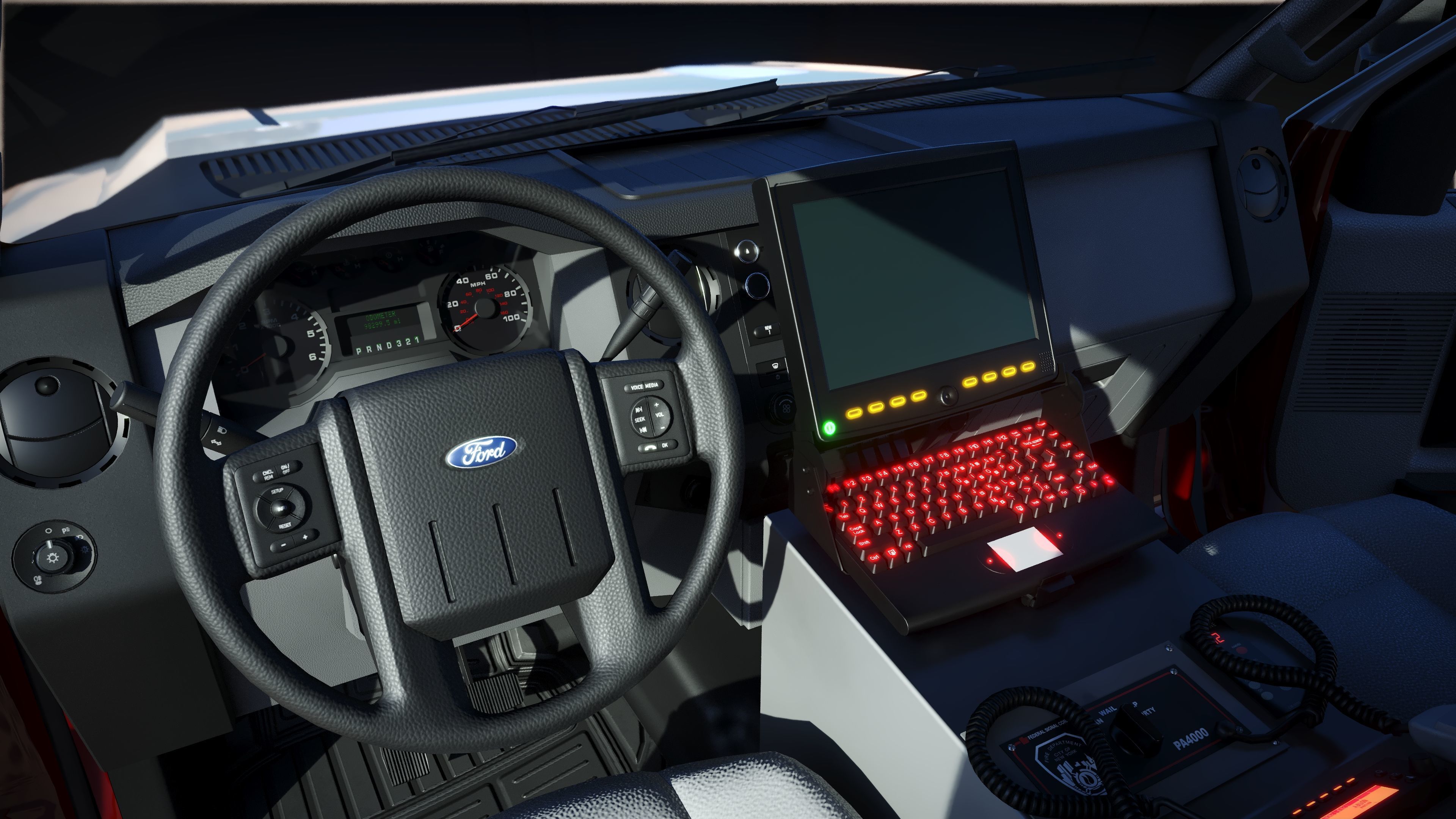 Ambulance EMS FDNY Low-poly 3D model_17