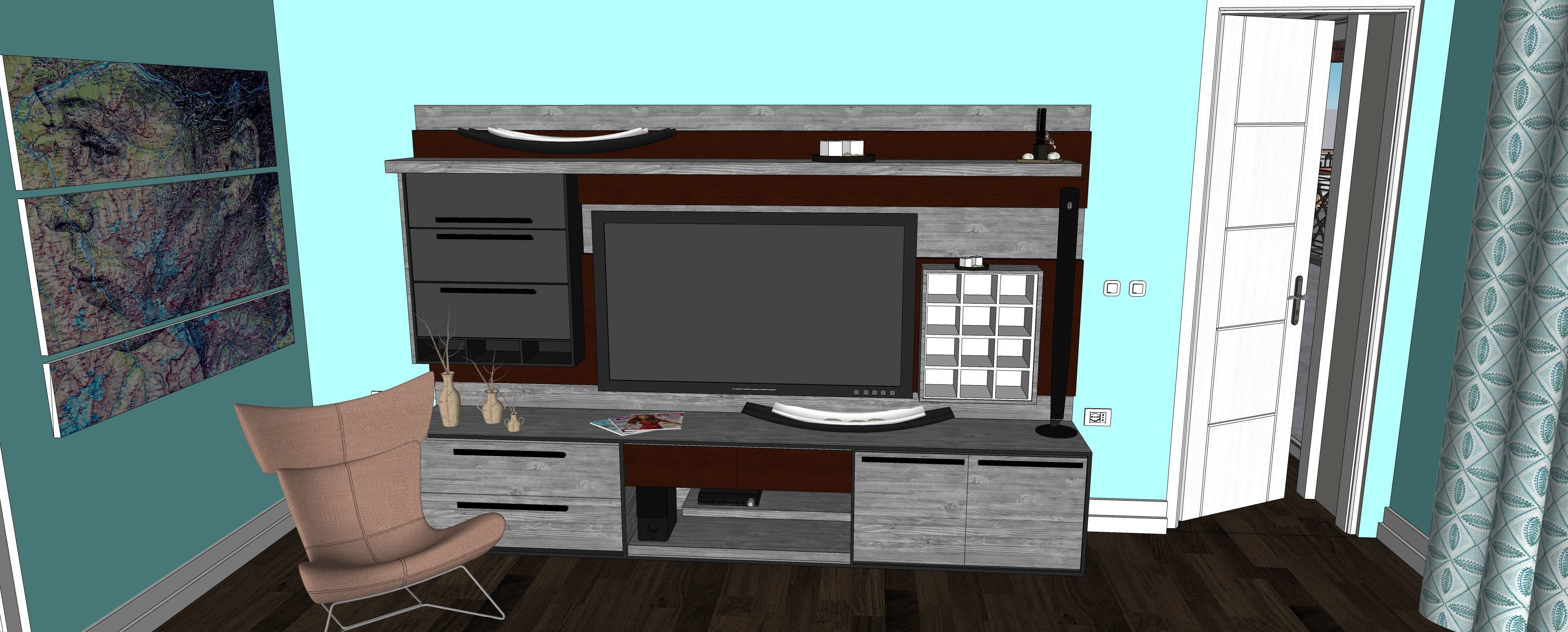 Two story double car garage 3D model_62