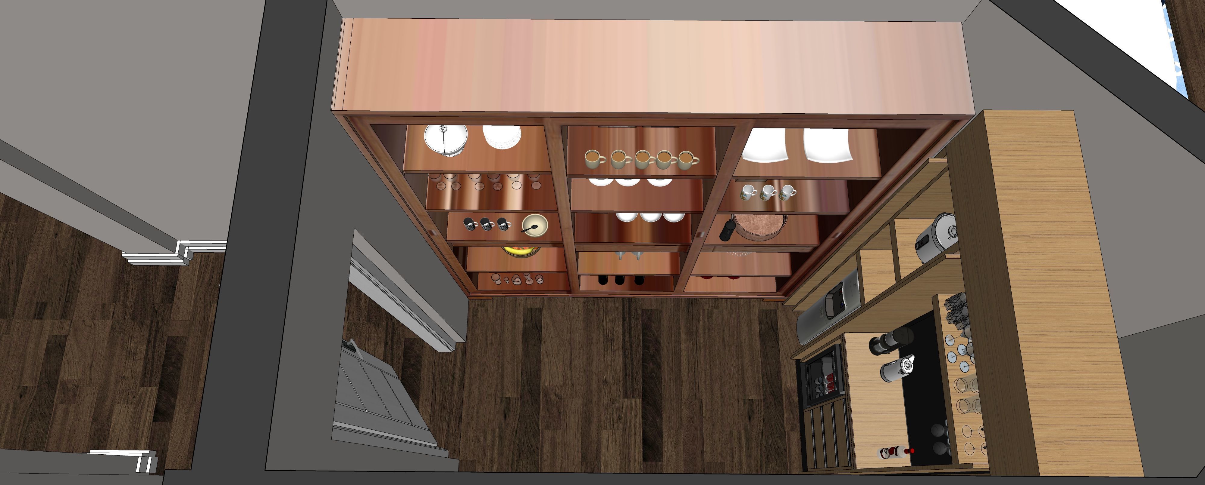 Two story double car garage 3D model_40