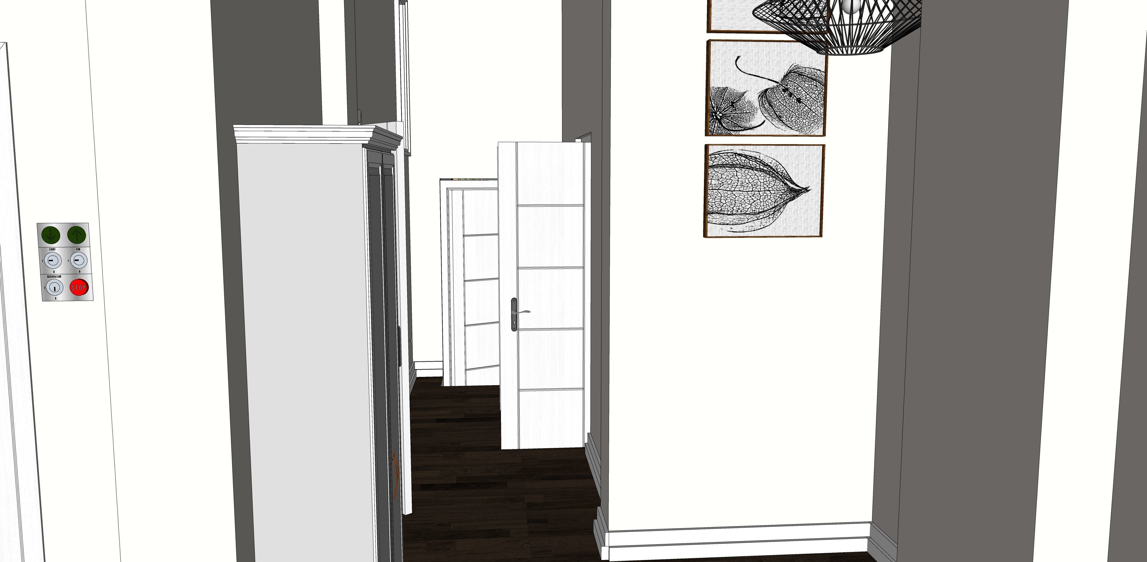 Two story double car garage 3D model_41