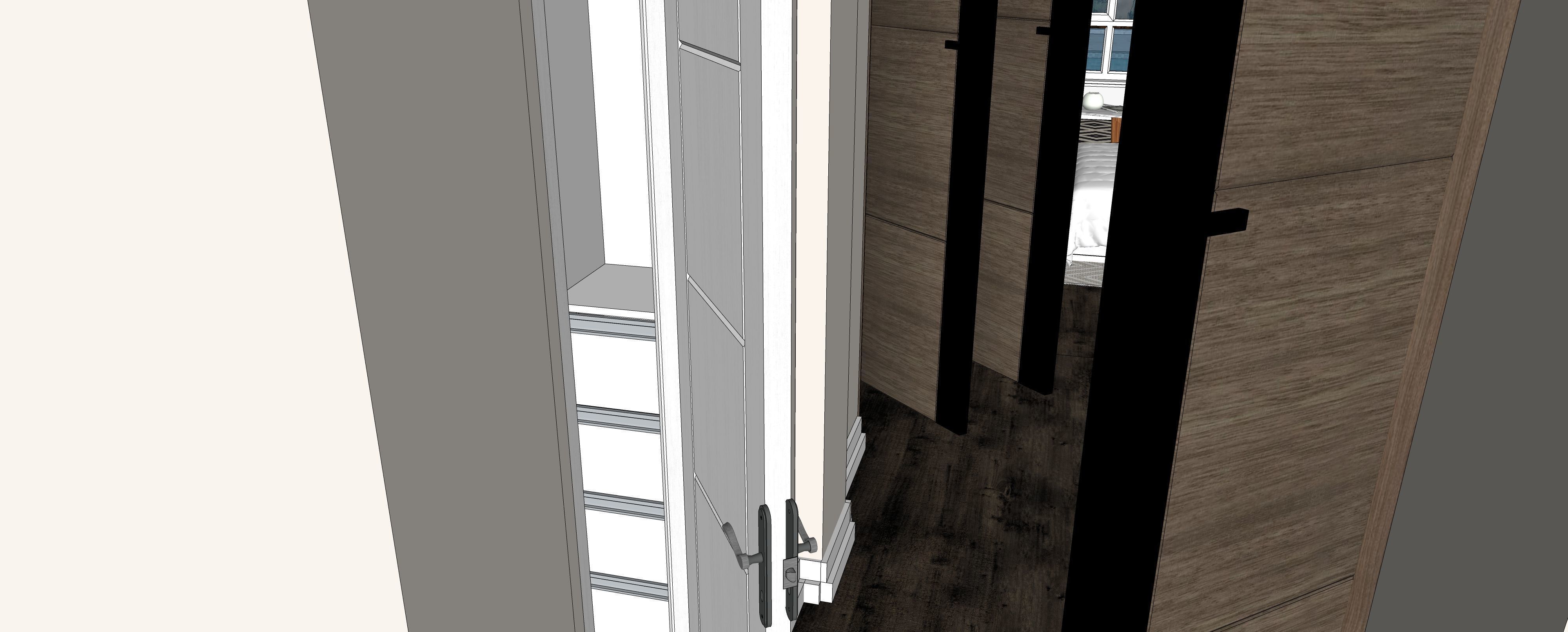 Two story double car garage 3D model_22