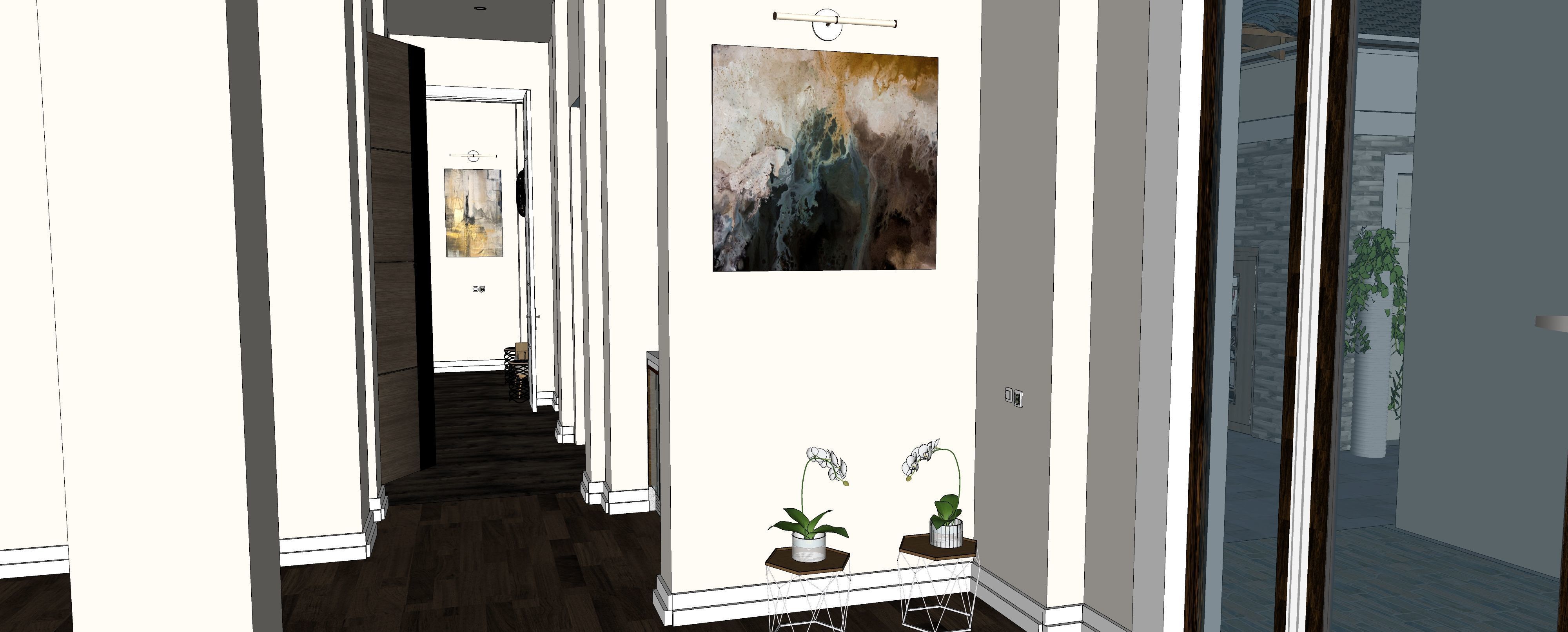 Two story double car garage 3D model_13