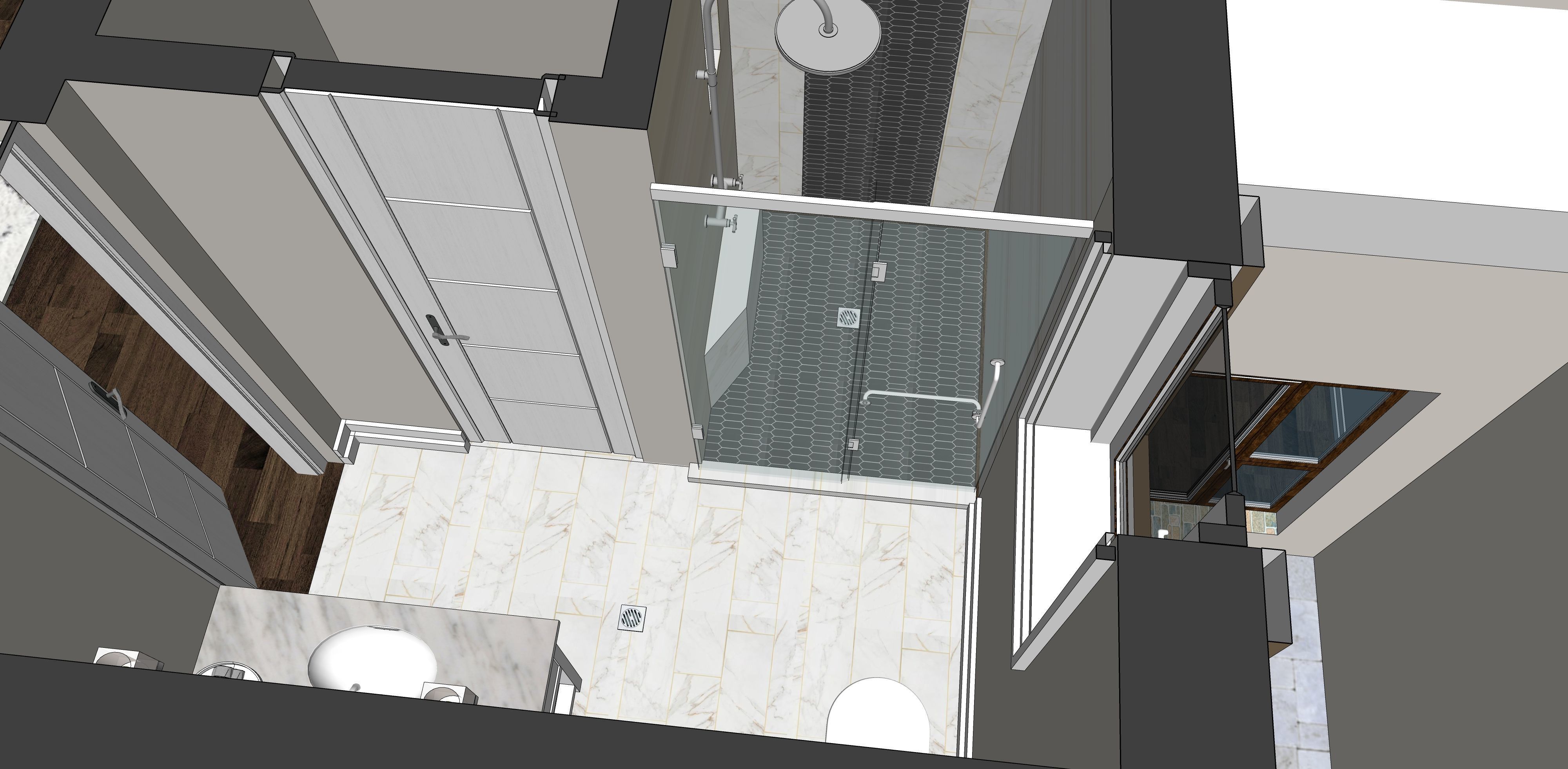 Two story double car garage 3D model_69