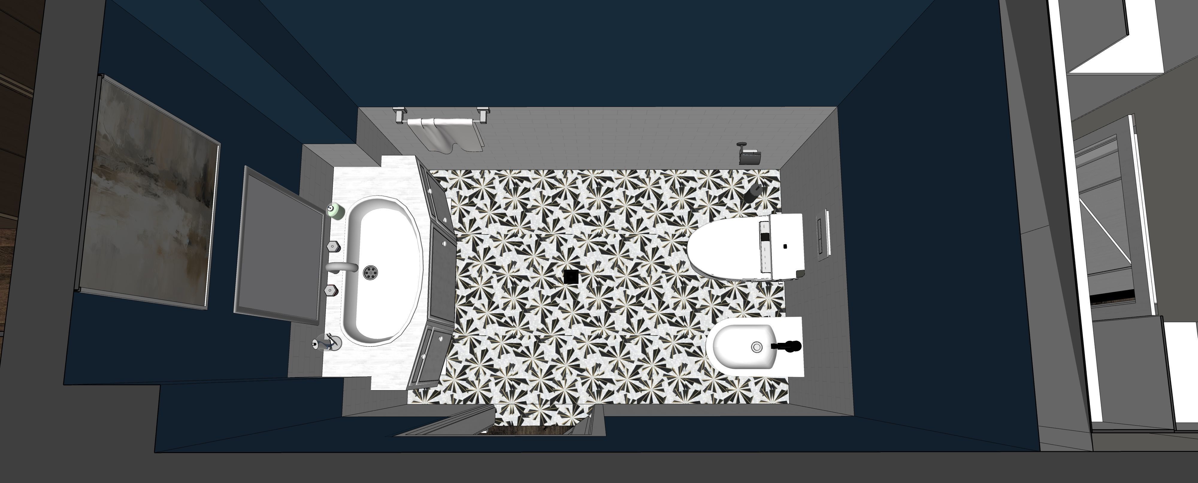 Two story double car garage 3D model_27