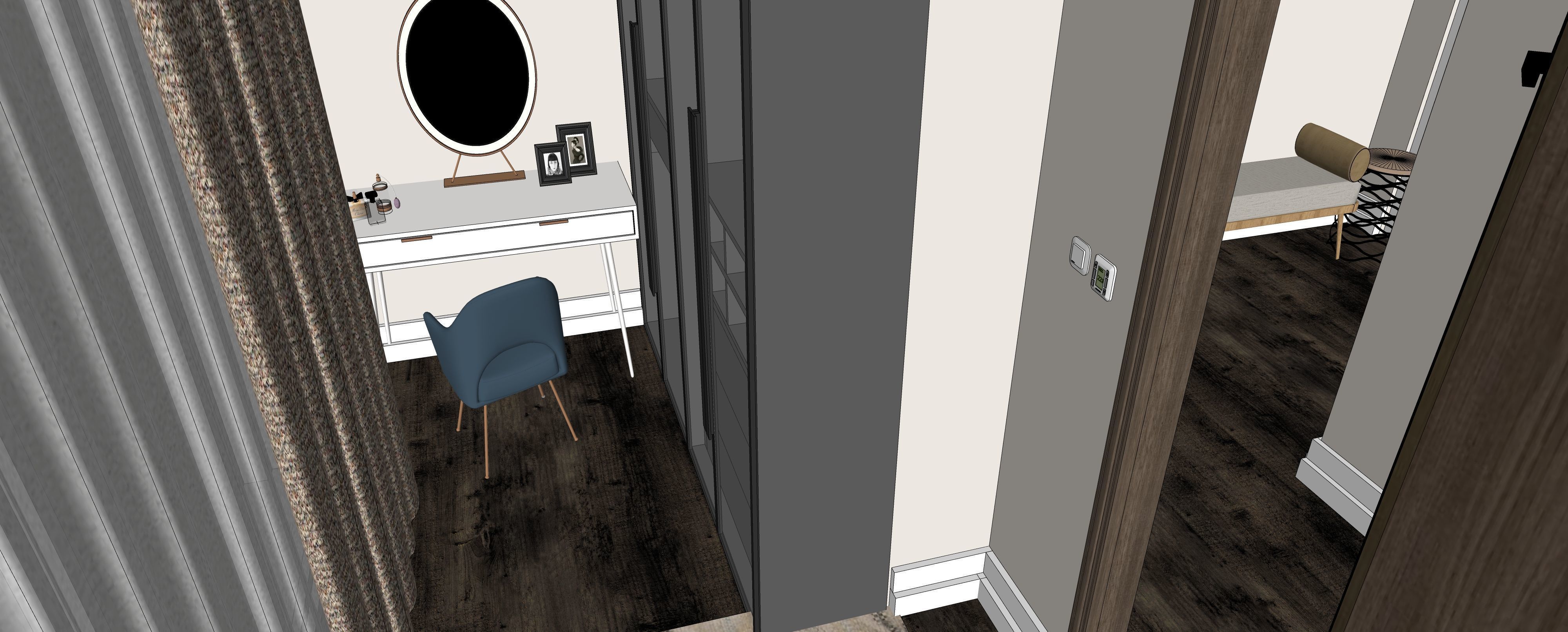 Two story double car garage 3D model_21