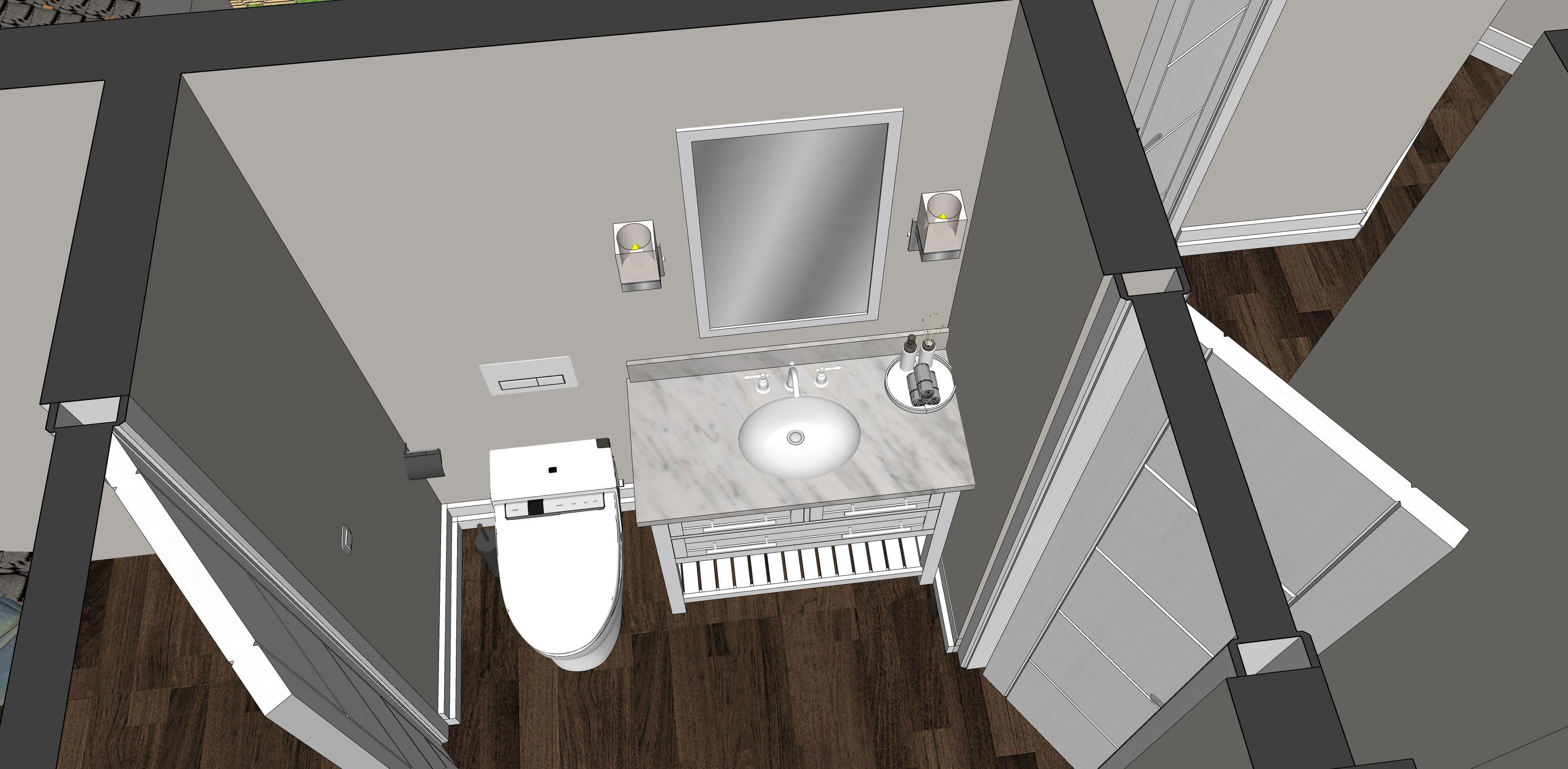 Two story double car garage 3D model_65