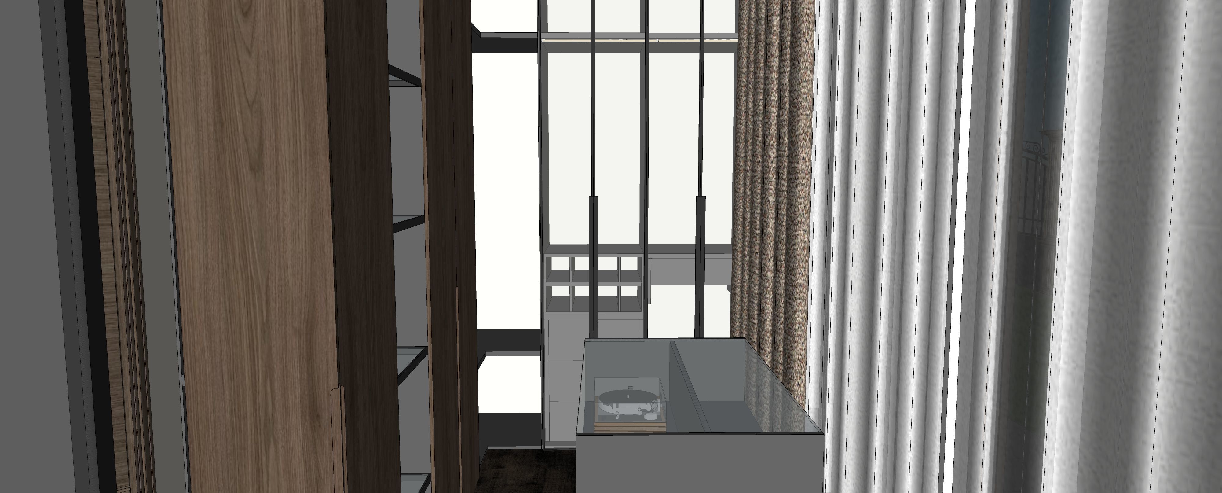 Two story double car garage 3D model_20