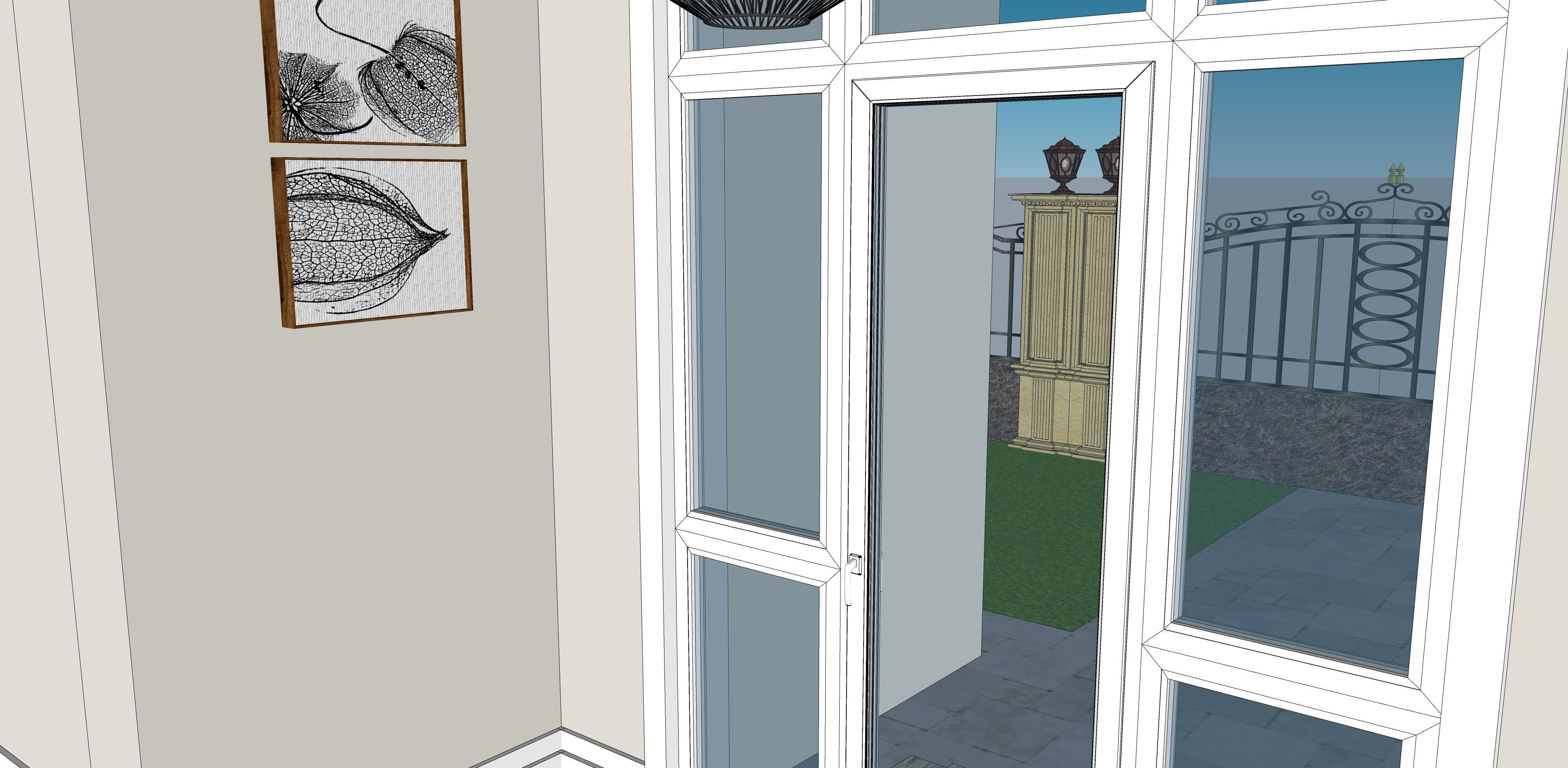 Two story double car garage 3D model_42