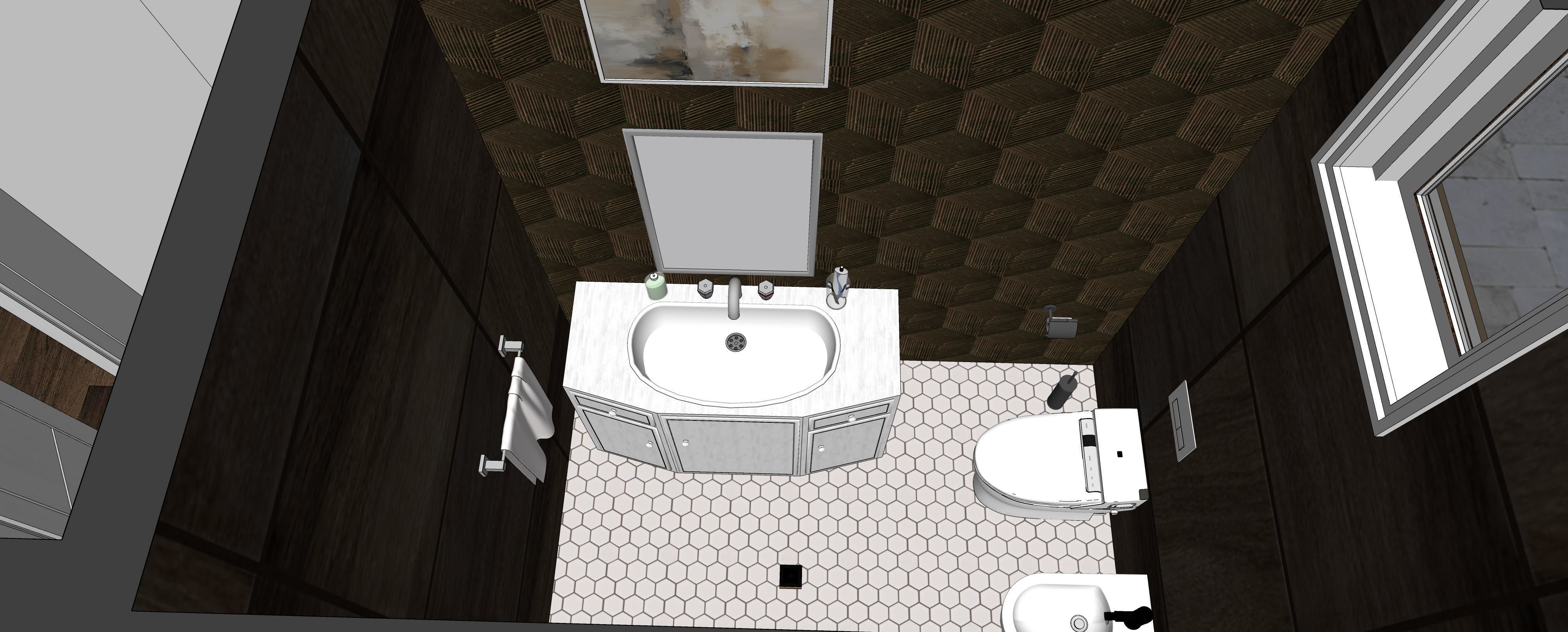 Two story double car garage 3D model_39