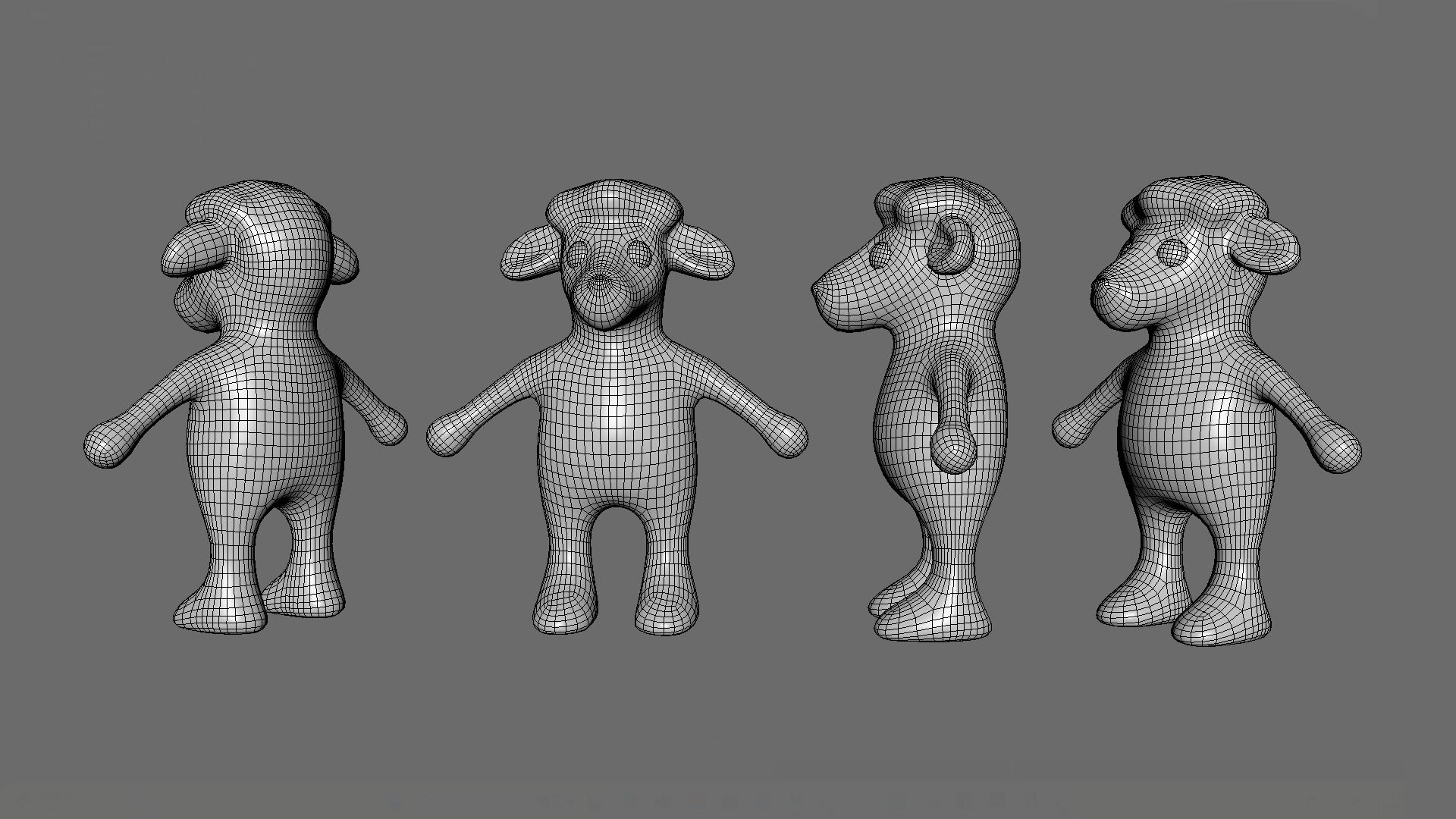 High-Quality 3D Cute Sheep for Games Low-poly 3D model_8