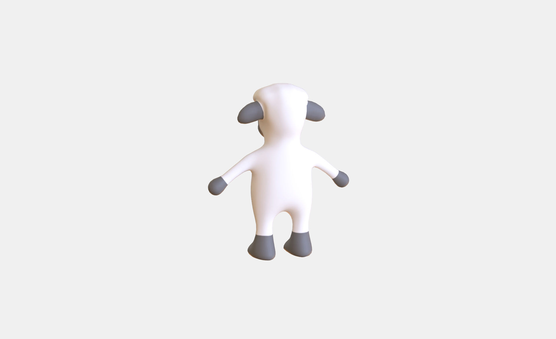 High-Quality 3D Cute Sheep for Games Low-poly 3D model_5