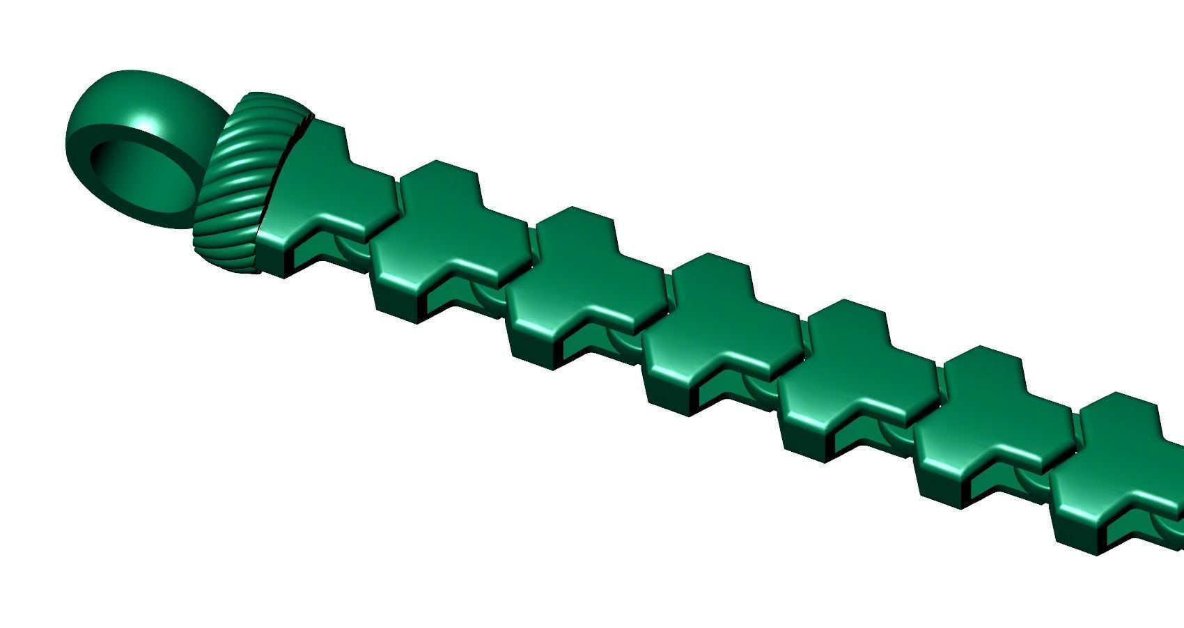 4MM TOP ONLINE SELLING BRACELET OR CHAIN  3D MODEL  SINGLE ROW 3D print model_1