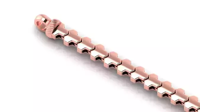 4MM TOP ONLINE SELLING BRACELET OR CHAIN  3D MODEL  SINGLE ROW 3D print model