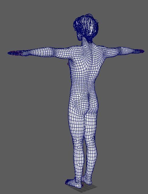 Sebastian Stan Character  Low-poly 3D model_27