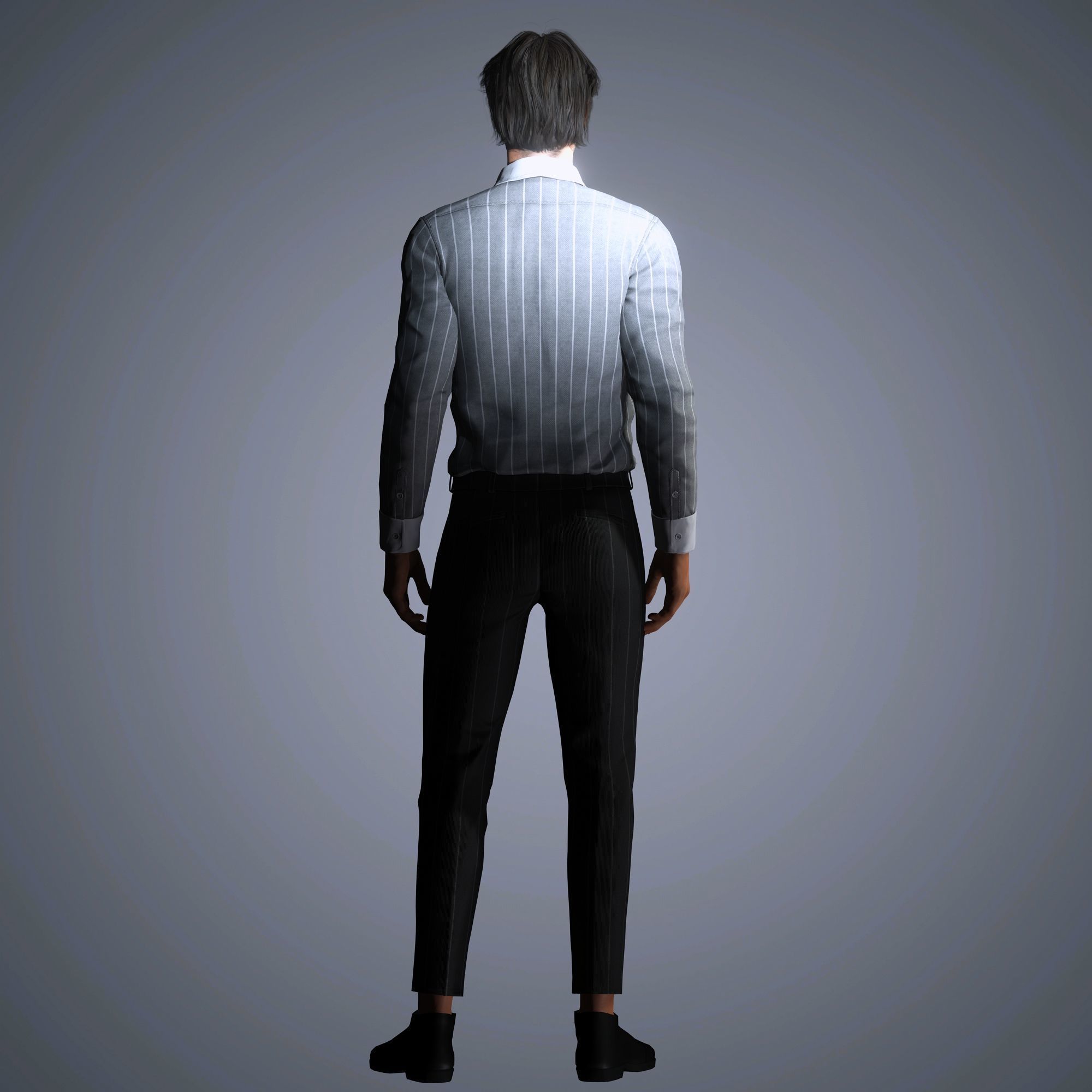 Sebastian Stan Character  Low-poly 3D model_10